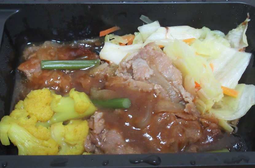 タイヘイ・よりどりたのしみ御膳7食セット・スタミナ豚焼＆キャベツ炒め＆カリフラワーのカレー煮